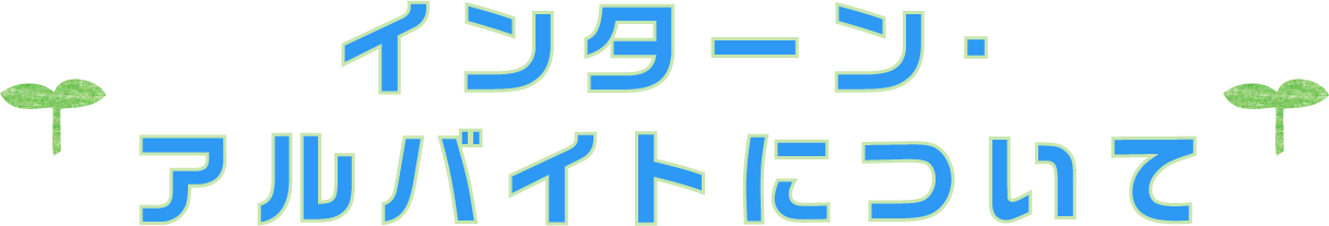 インターンアルバイト募集